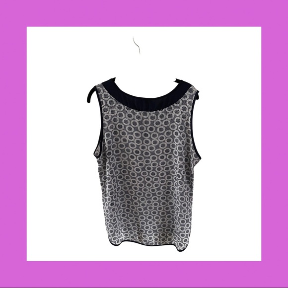 Papermoon for Stitch Fix Navy Blue & White Shell - Picture 2 of 4